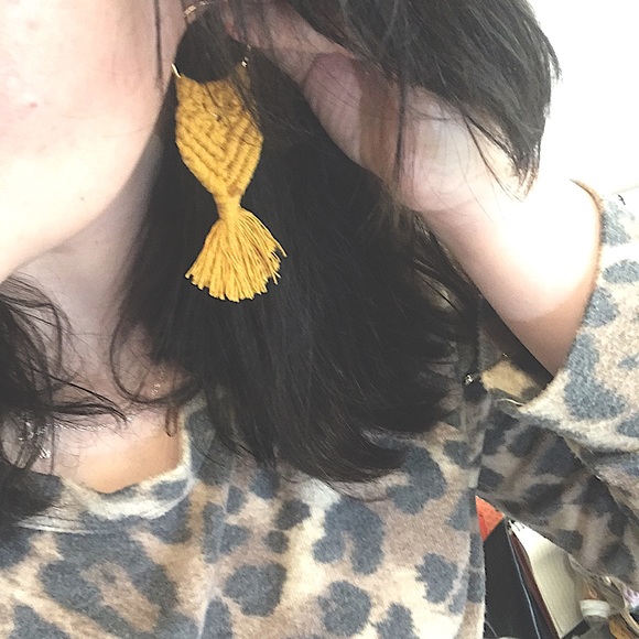 🆕Trendy Macrame Earrings Handmade w/ L♥️VE; Boho Bohemian Style🪶Light Weight - Picture 11 of 16